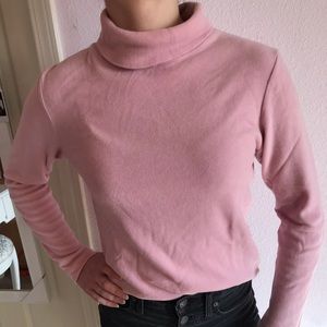 Pink Uniqlo Turtle Neck Sweater